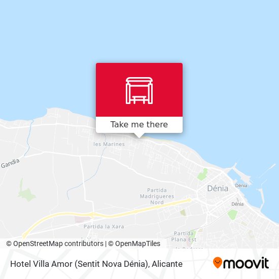 Hotel Villa Amor (Sentit Nova Dénia) map
