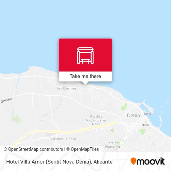 Hotel Villa Amor (Sentit Nova Dénia) map