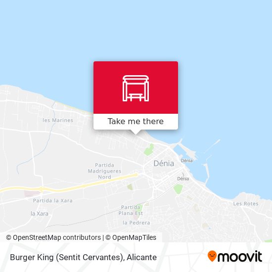 Burger King (Sentit Cervantes) map