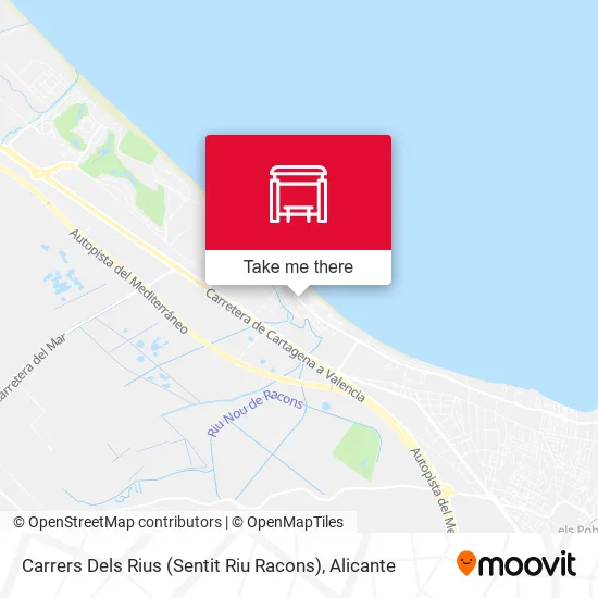 Carrers Dels Rius (Sentit Riu Racons) map