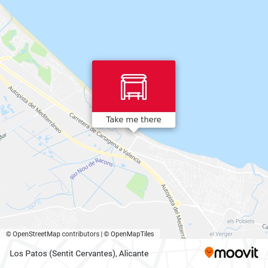 Los Patos (Sentit Cervantes) map
