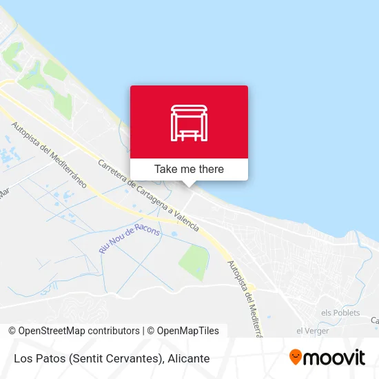 Los Patos (Sentit Cervantes) map