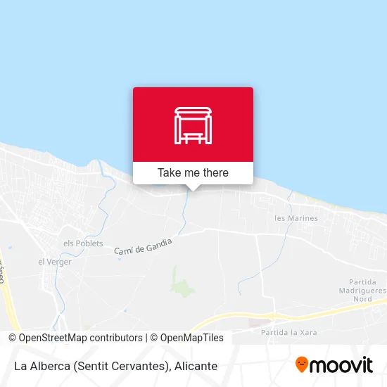 La Alberca (Sentit Cervantes) map
