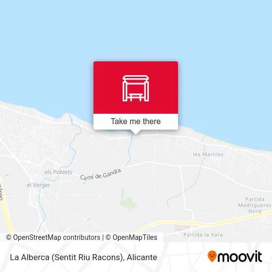 La Alberca (Sentit Riu Racons) map