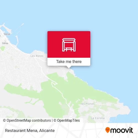 Restaurant Mena map