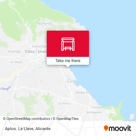 Aptos. La Llave map
