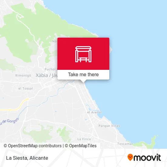 La Siesta map