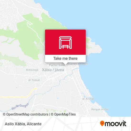 Asilo Xàbia map