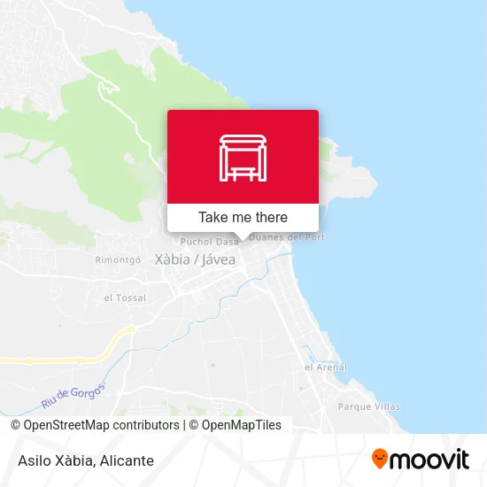 Asilo Xàbia map