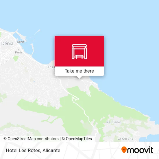 Hotel Les Rotes map