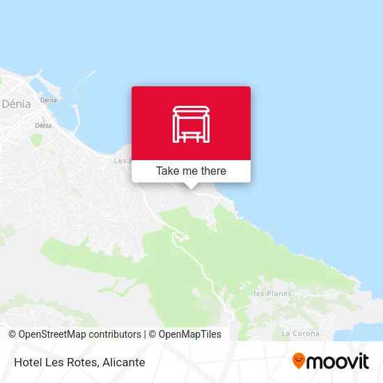 Hotel Les Rotes map