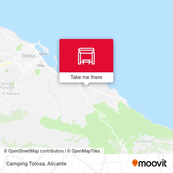 Camping Tolosa map