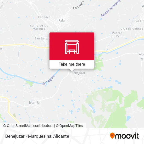 Benejuzar - Marquesina map