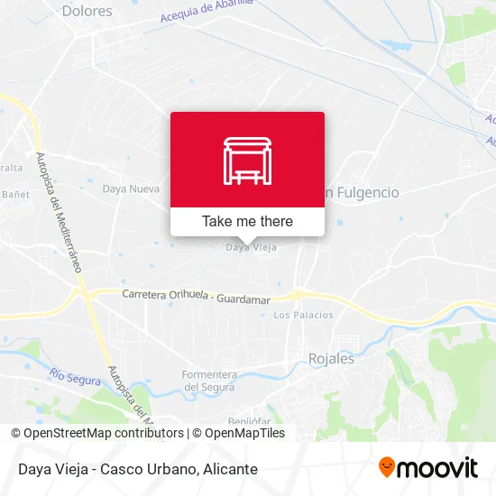 Daya Vieja - Casco Urbano map