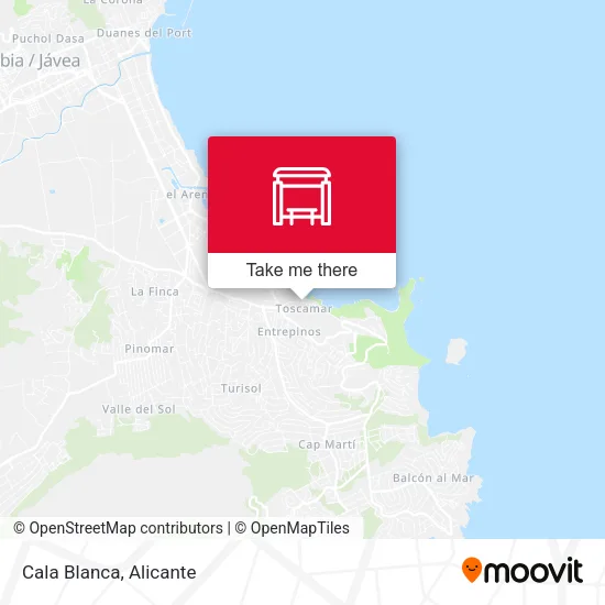 Cala Blanca map