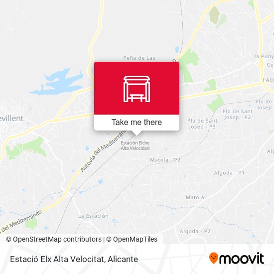 Estació Elx Alta Velocitat map