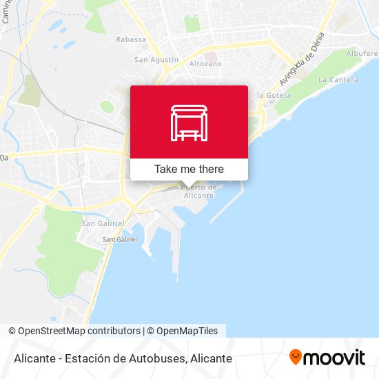 Alicante - Estación de Autobuses map