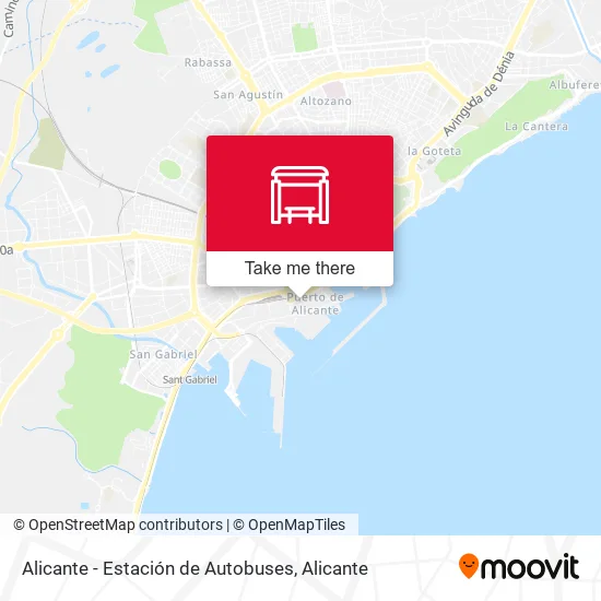 Alicante - Estación de Autobuses map
