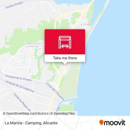 La Marina - Camping map