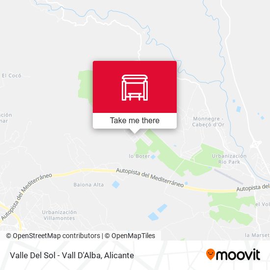 Valle Del Sol - Vall D'Alba map