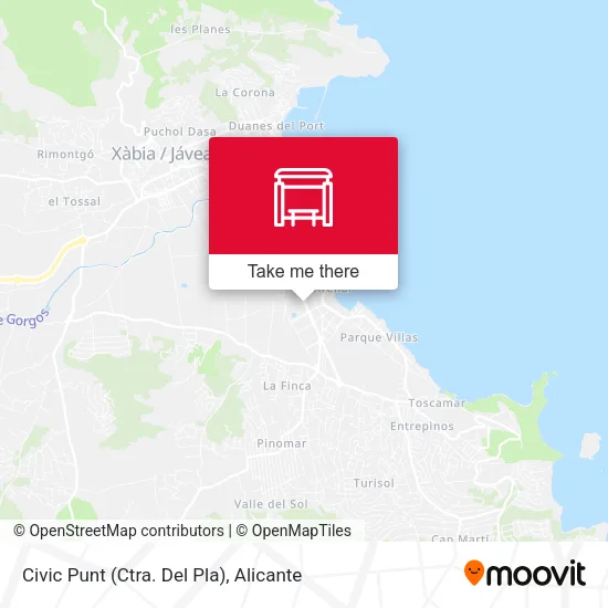 Civic Punt (Ctra. Del Pla) map