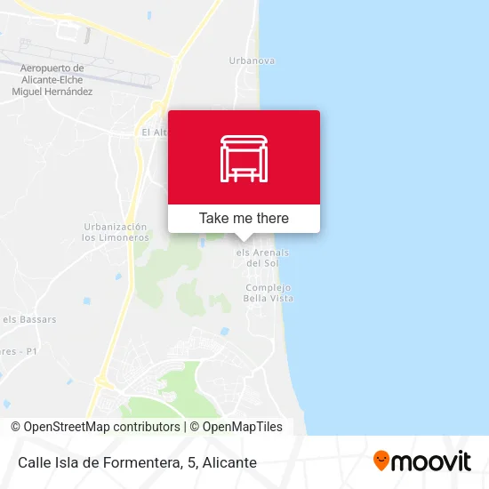 Calle Isla de Formentera, 5 map