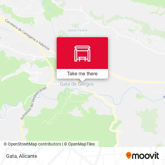 mapa Gata