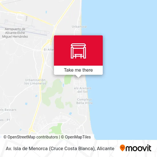 Av. Isla de Menorca (Cruce Costa Blanca) map