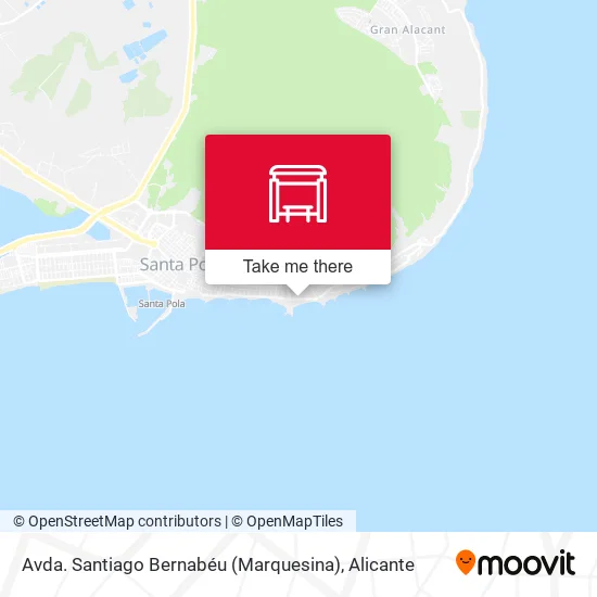 Avda. Santiago Bernabéu (Marquesina) map