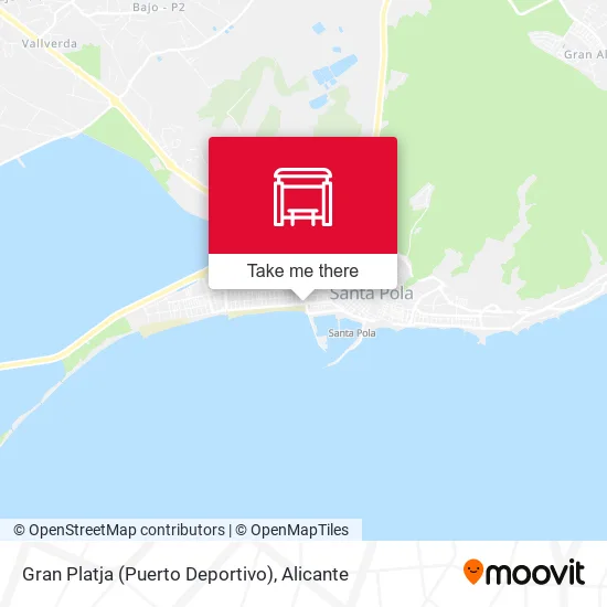 Gran Platja (Puerto Deportivo) map