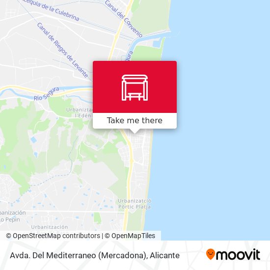 Avda. Del Mediterraneo (Mercadona) map