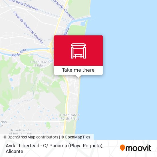 Avda. Libertead - C/ Panamá (Playa Roqueta) map