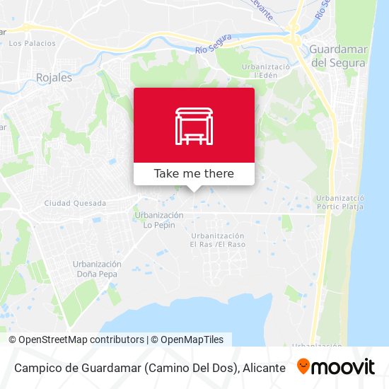 Campico de Guardamar (Camino Del Dos) map