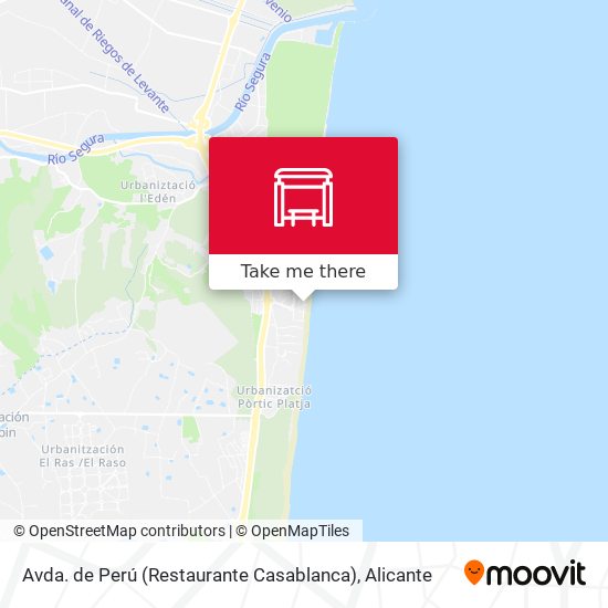 Avda. de Perú (Restaurante Casablanca) map