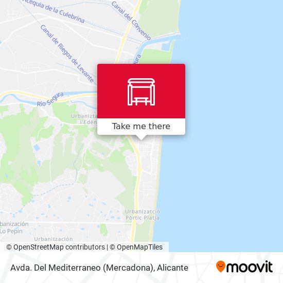 Avda. Del Mediterraneo (Mercadona) map