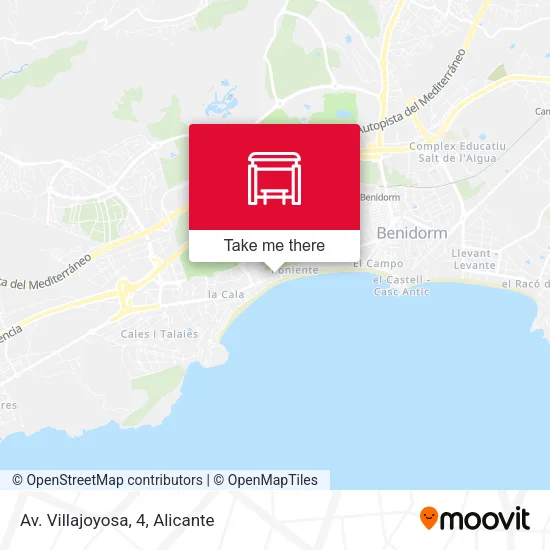 mapa Av. Villajoyosa, 4