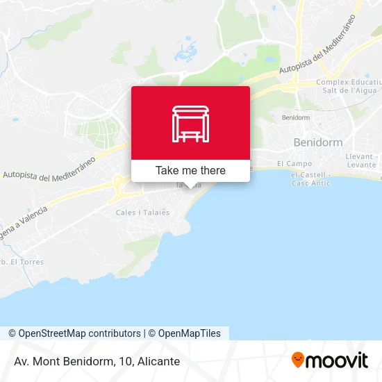Av. Mont Benidorm, 10 map