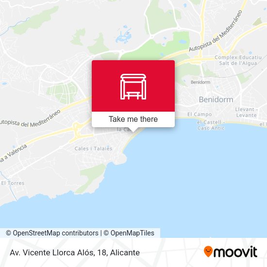 Av. Vicente Llorca Alós, 18 map
