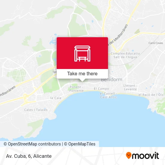 Av. Cuba, 6 map