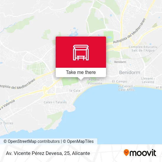 Av. Vicente Pérez Devesa, 25 map