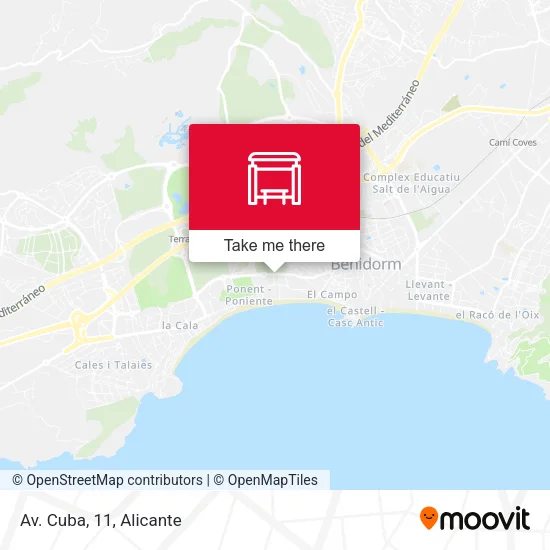 mapa Av. Cuba, 11