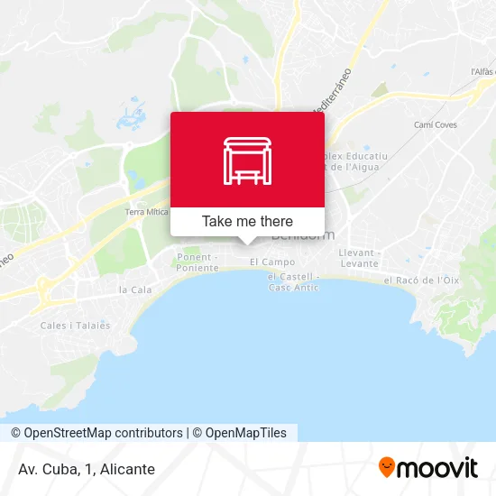 mapa Av. Cuba, 1