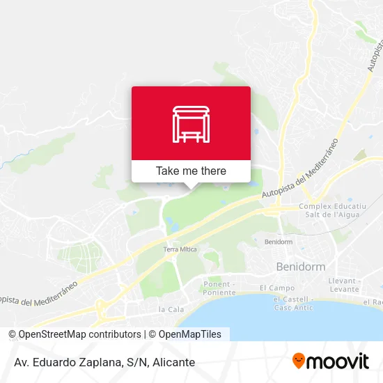 mapa Av. Eduardo Zaplana, S/N