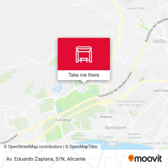 mapa Av. Eduardo Zaplana, S/N