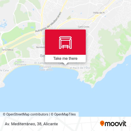 Av. Mediterráneo, 38 map