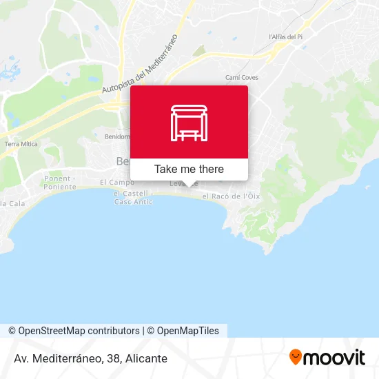 Av. Mediterráneo, 38 map