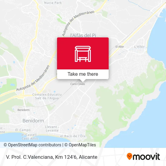 V. Prol. C.Valenciana, Km 124'6 map