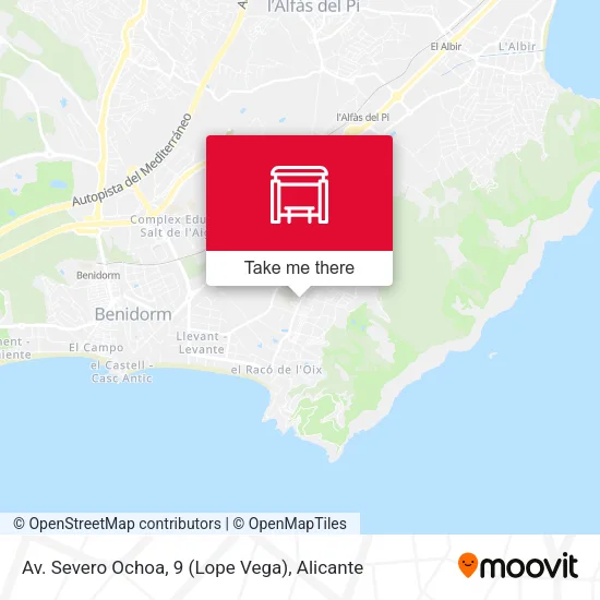 Av. Severo Ochoa, 9 (Lope Vega) map