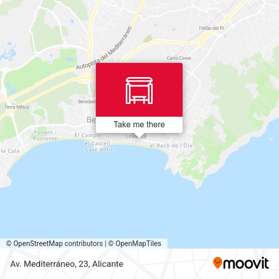 Av. Mediterráneo, 23 map