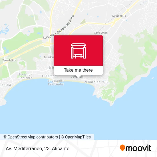 Av. Mediterráneo, 23 map